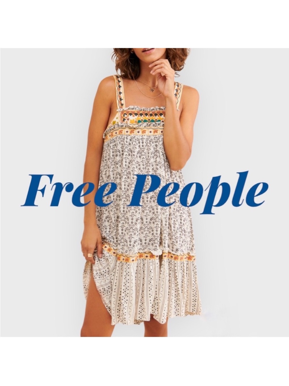 Free people dress borderline tank Sz S